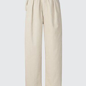 Corduroy Pleated Wide Pants (Uniqlo U; Fall/Winter 2024)